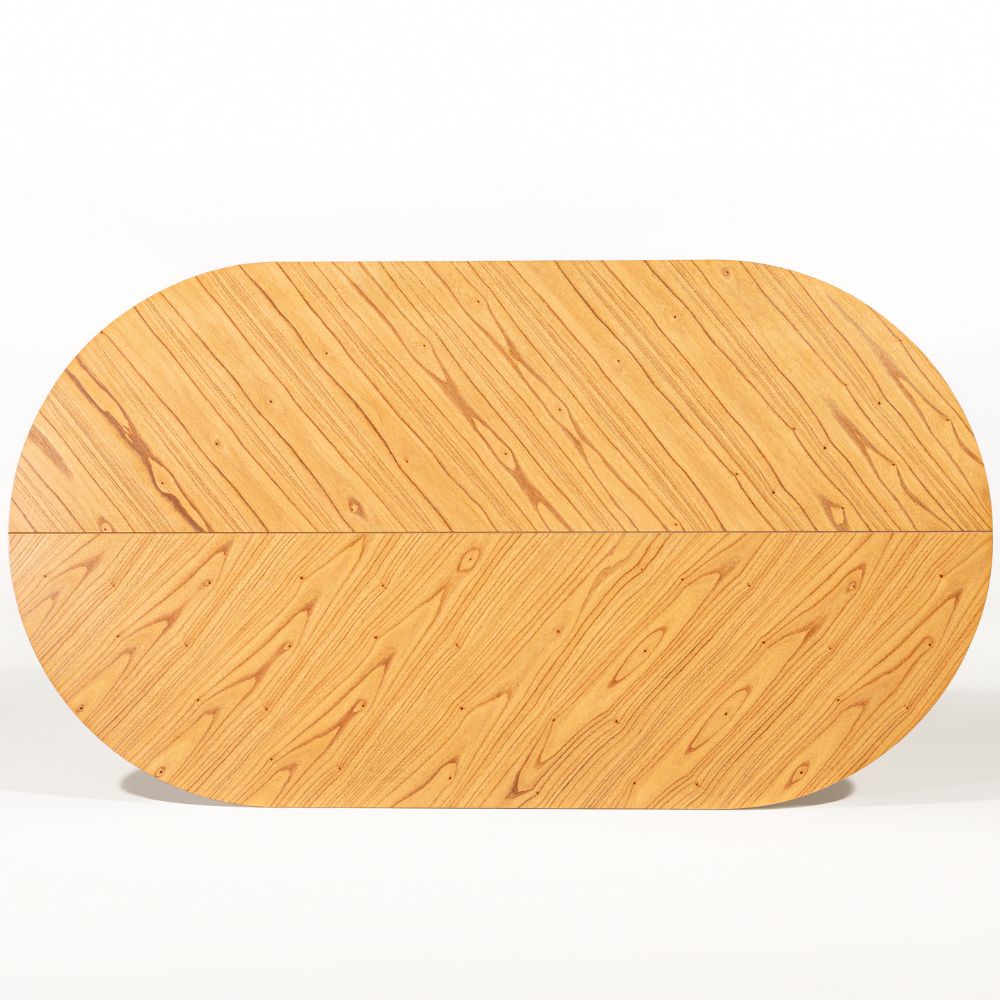 Mesa de Jantar 6 Lugares Orgânica Valência 180x100 cm M04 Mel - Lyam Decor