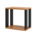 Nicho Quadrado Decorativo Wing 28x30cm Industrial D03 Freijó Preto Fosco - Lyam Decor