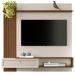 Painel Para TV 55 Pol Com Bancada Suspensa Sollare L05 Freijó Off White - Lyam Decor