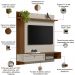 Painel Para TV 55 Pol Com Bancada Suspensa Sollare L05 Freijó Off White - Lyam Decor