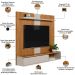 Painel Para TV 65 Pol Com Bancada Suspensa New L05 Nature Off White - Lyam Decor
