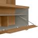 Painel Para TV 65 Pol Com Bancada Suspensa Zemo L05 Amêndoa Titanio - Lyam Decor
