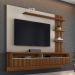 Painel Para TV 65 Pol Com Bancada Suspensa Zemo L05 Freijó Off White - Lyam Decor