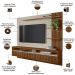 Painel Para TV 65 Pol Com Bancada Suspensa Zemo L05 Freijó Off White - Lyam Decor