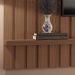 Painel Para TV 70 Pol Ripado 200cm Conect B01 Castanho - Lyam Decor