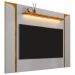 Painel Para TV 75 Pol Com LED 180cm Maresca B02 Off White Naturalle - Lyam Decor