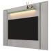 Painel Para TV 75 Pol Com LED 180cm Maresca B02 Off White Pistache - Lyam Decor