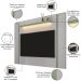 Painel Para TV 75 Pol Com LED 180cm Maresca B02 Off White Pistache - Lyam Decor