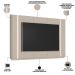 Painel Para TV 75 Pol Com LED 240cm Elysia L05 Off White Fosco - Lyam Decor