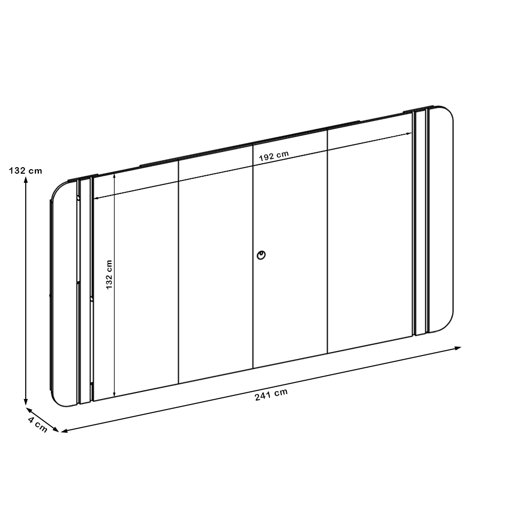 Painel Para TV 75 Pol Com LED Orgânico Harper D05 Off White - Lyam Decor