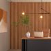 Painel Ripado de Madeira Para Sala Quarto 134x250cm Bairon D03 Freijó - Lyam Decor