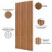 Painel Ripado de Madeira Para Sala Quarto 134x250cm Bairon D03 Freijó - Lyam Decor