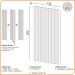 Painel Ripado de Madeira Para Sala Quarto 134x250cm Bairon D03 Freijó - Lyam Decor