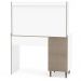 Penteadeira Camarim Com Espelho 01 Porta 02 Gavetas Luisiana P01 Branco Pés Palito - Lyam Decor