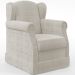 Poltrona De Amamentação Com Balanço E Puff Elisa P02 Bouclê Creme - Lyam Decor