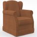 Poltrona De Amamentação Com Balanço E Puff Elisa P02 Bouclê Terracota - Lyam Decor