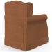 Poltrona De Amamentação Com Balanço E Puff Elisa P02 Bouclê Terracota - Lyam Decor