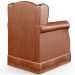 Poltrona De Amamentação Com Balanço E Puff Elisa P02 Couríssimo Camel - Lyam Decor