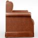 Poltrona De Amamentação Com Balanço E Puff Elisa P02 Couríssimo Camel - Lyam Decor