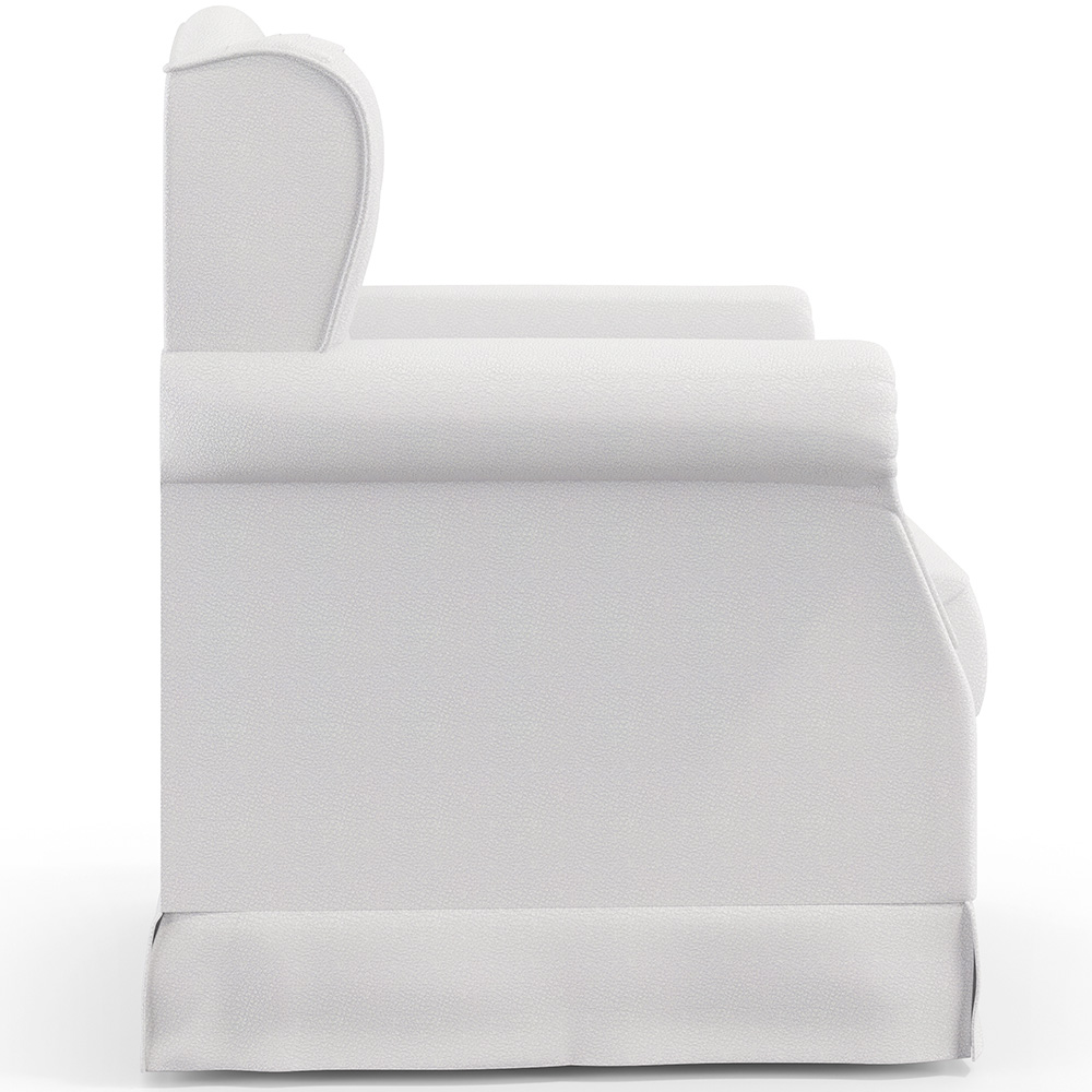 Poltrona De Amamentação Com Balanço E Puff Elisa P02 Facto Branco - Lyam Decor
