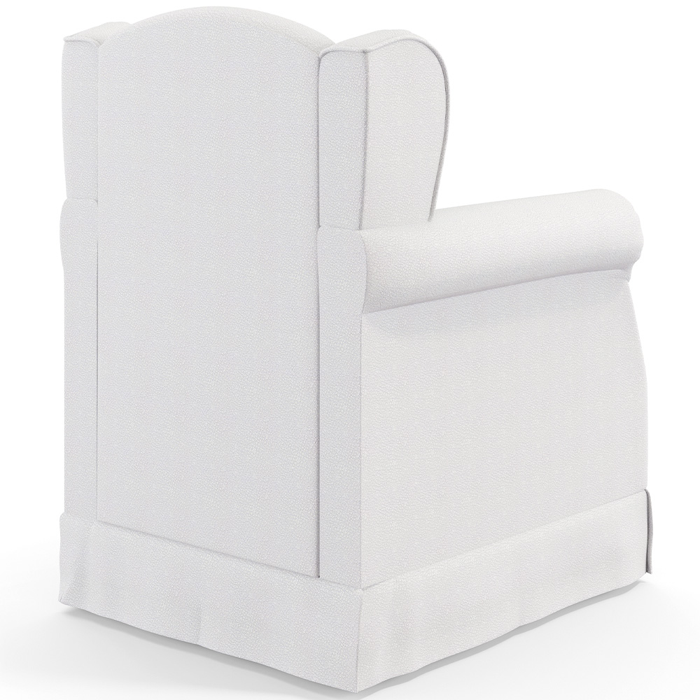 Poltrona De Amamentação Com Balanço E Puff Elisa P02 Facto Branco - Lyam Decor
