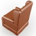 Poltrona De Amamentação Com Balanço e Puff Helena P02 Capitonê Couríssimo Camel - Lyam Decor