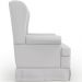 Poltrona De Amamentação Com Balanço e Puff Helena P02 Capitonê Facto Branco - Lyam Decor