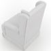 Poltrona De Amamentação Com Balanço e Puff Helena P02 Capitonê Facto Branco - Lyam Decor