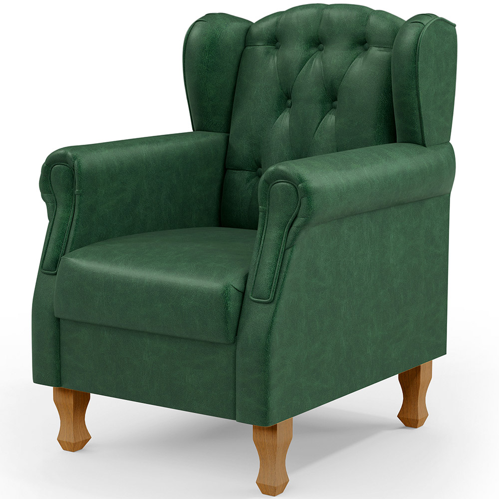 Poltrona De Amamentação Yara P02 Com Puff Paris L02 Facto Verde Musgo - Lyam Decor