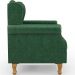 Poltrona De Amamentação Yara P02 Com Puff Paris L02 Facto Verde Musgo - Lyam Decor