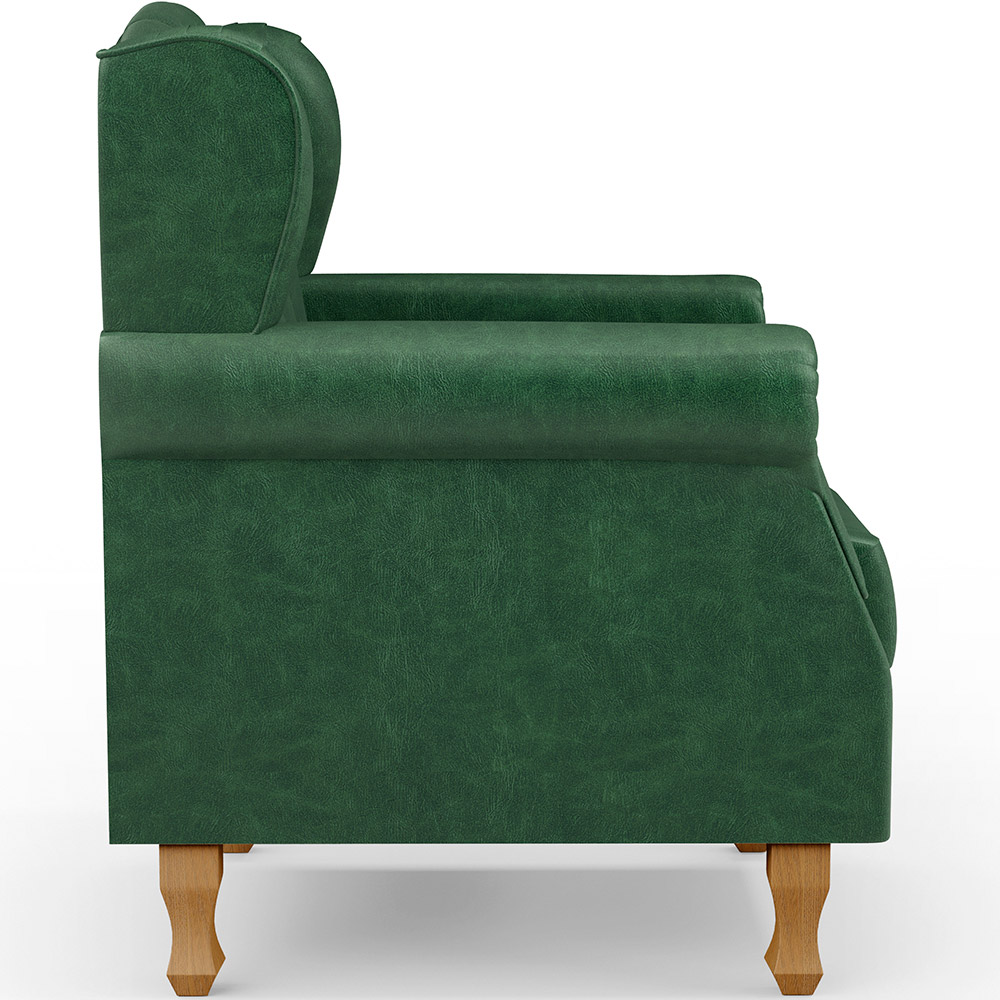 Poltrona De Amamentação Yara P02 Com Puff Paris L02 Facto Verde Musgo - Lyam Decor
