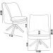 Poltrona Decorativa Base Giratória Pérsia D02 Veludo Marsala C-278 Corano Marrom B-38 - Lyam Decor