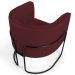 Poltrona Decorativa Fixa Base de Aço Preto Betina D02 Veludo Marsala C-278 - Lyam Decor