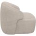 Poltrona Decorativa Fixa Orgânica Para Sala Living Barolo L06 Linho Bege TC1-102 - Lyam Decor