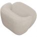 Poltrona Decorativa Fixa Orgânica Para Sala Living Barolo L06 Linho Bege TC1-102 - Lyam Decor