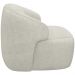 Poltrona Decorativa Fixa Orgânica Para Sala Living Barolo L06 Linho Cru - Lyam Decor