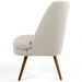 Poltrona Decorativa Fixa Pés Palito Pérsia D02 Linho Bege C-107 - Lyam Decor