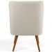 Poltrona Decorativa Fixa Pés Palito Pérsia D02 Veludo Bege C-309 - Lyam Decor