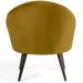 Poltrona Decorativa Fixa Pés Palito Rafa D02 Veludo Mostarda C-279 - Lyam Decor