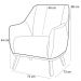 Poltrona Decorativa Fixa Pés de Madeira Paloma D02 Veludo Marsala C-278 - Lyam Decor