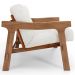 Poltrona Decorativa Fixa Para Sala Living Ikary L02 Canela Prime Bouclê Branco - Lyam Decor