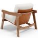 Poltrona Decorativa Fixa Para Sala Living Ikary L02 Canela Prime Bouclê Branco - Lyam Decor