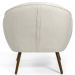 Poltrona Decorativa Fixa com Pés Palito Nina D02 Linho Bege B-298 - Lyam Decor