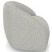 Poltrona Decorativa Giratória Angelina M03 Linho Bege - Lyam Decor