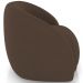 Poltrona Decorativa Giratória Angelina M03 Veludo Marrom - Lyam Decor