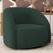 Poltrona Decorativa Giratória Angelina M03 Veludo Verde Musgo - Lyam Decor