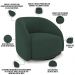 Poltrona Decorativa Giratória Angelina M03 Veludo Verde Musgo - Lyam Decor