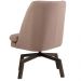 Poltrona Decorativa Giratória Base Ka Pérsia D02 Algodão Rosa C-105 - Lyam Decor