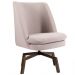 Poltrona Decorativa Giratória Base Ka Pérsia D02 Linho Bege C-107 - Lyam Decor
