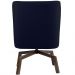 Poltrona Decorativa Giratória Base Ka Pérsia D02 Veludo Azul Marinho B-287 - Lyam Decor